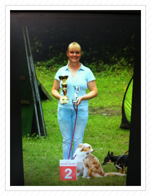 Tenya im August 2013 - Begleithundeprüfung und Rettungshundeprüfung RH 1 bestanden